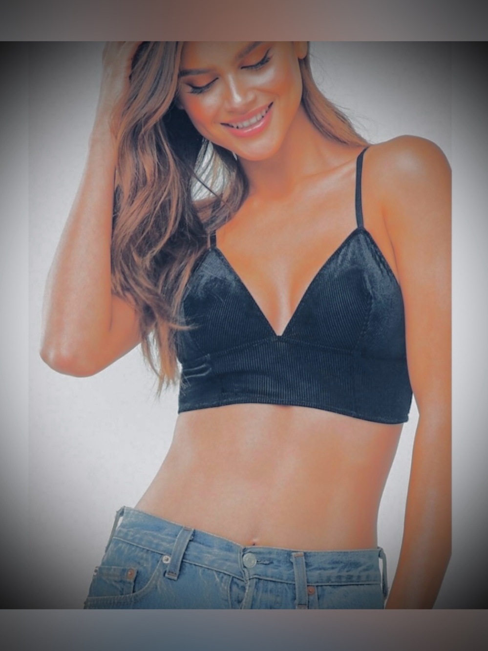 NEW🔥 BLACK VELVET BRALETTE